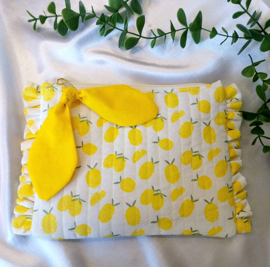 Pochette plate citrons