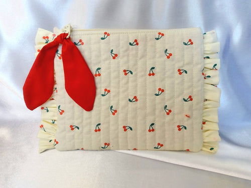 Pochette plate cerises